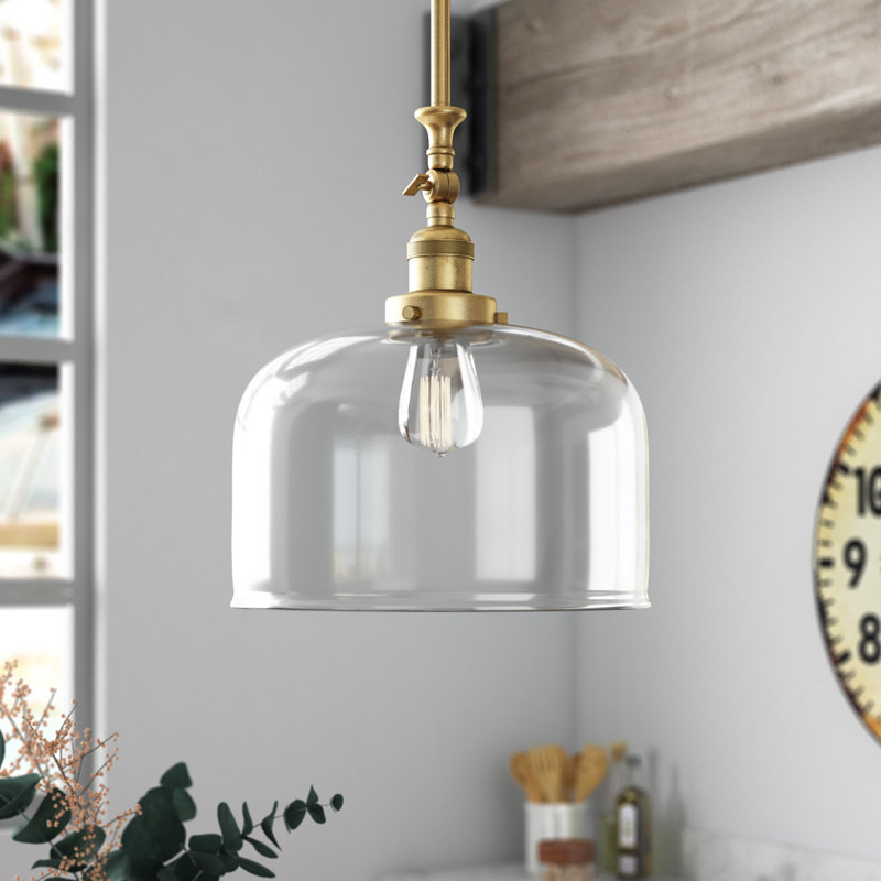17 Stories Anso 1-Light Single Dome Pendant & Reviews | Wayfair